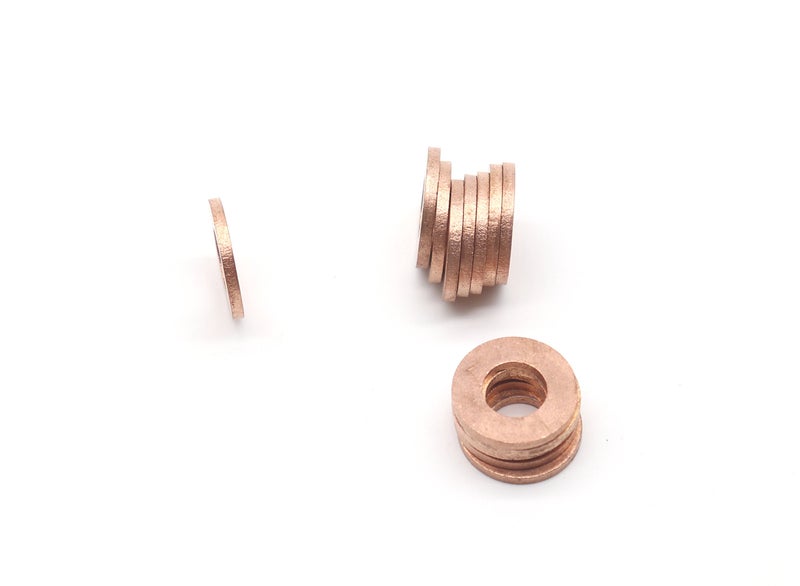 binifiMux 50-Pack M10 x 20 x 2mm Metric Flat Copper Sealing Washers - Image 3